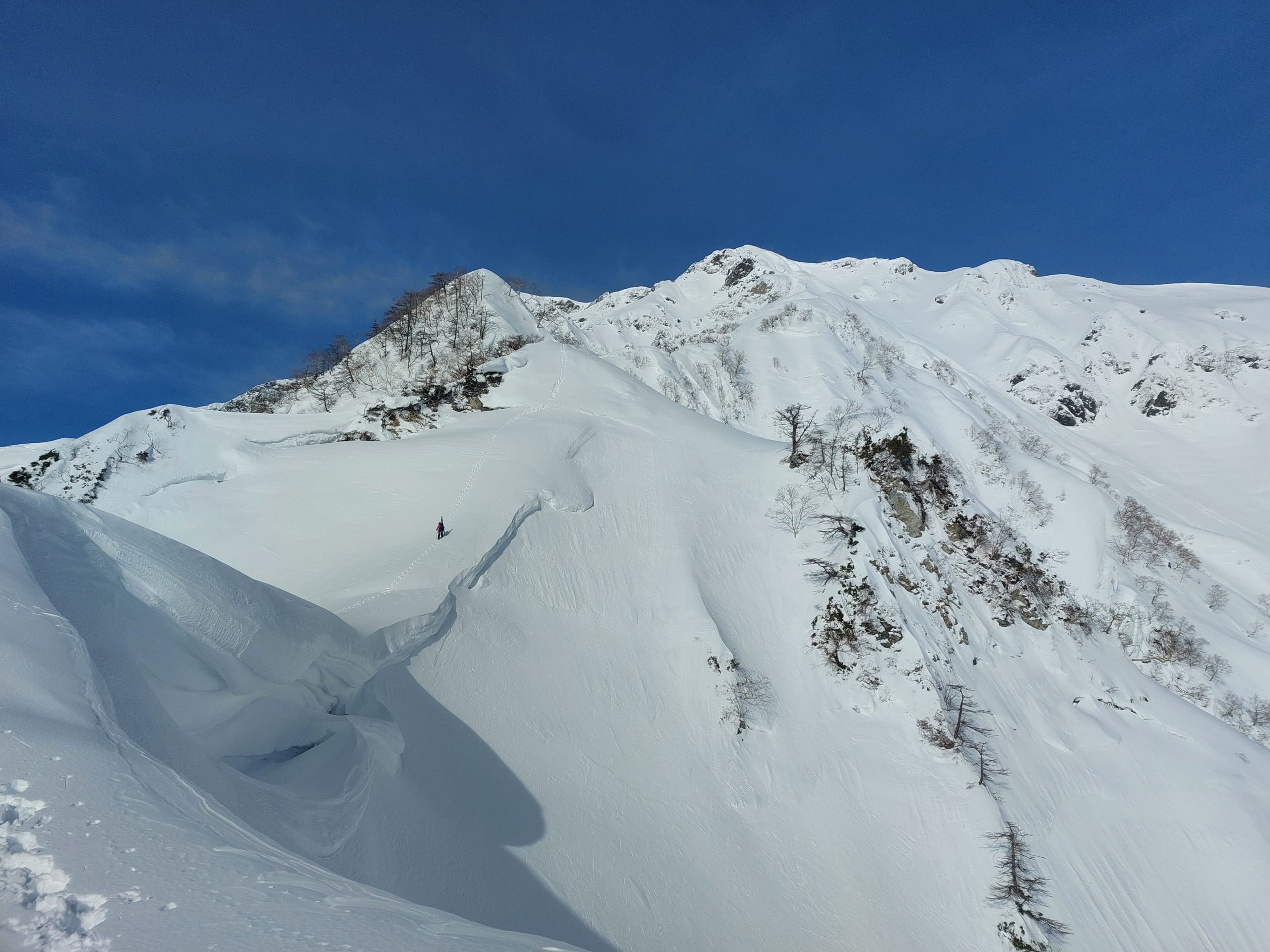 白馬主稜⇒大雪渓スキー滑降
